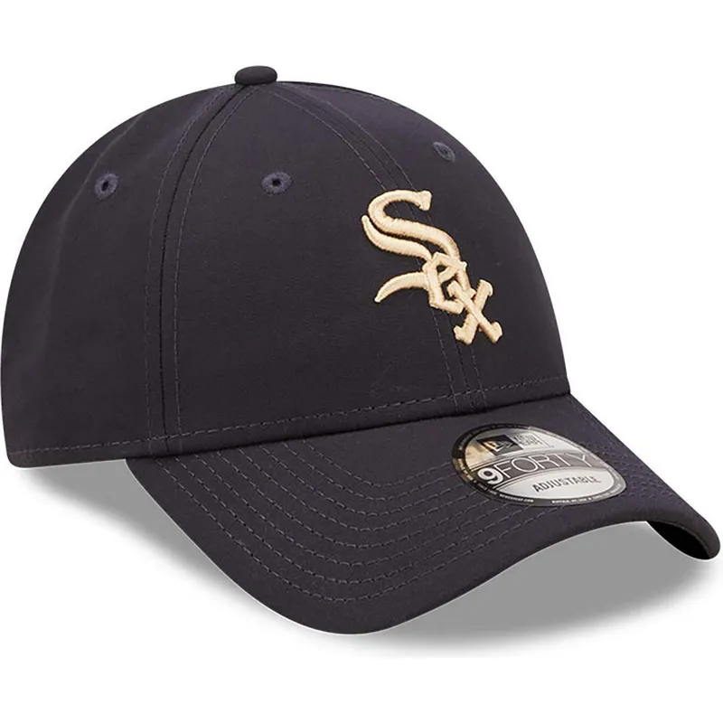 kasketter-buet-marinebla-justerbar-rem-9forty-repreve-fra-chicago-white-sox-mlb-af-new-era