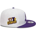 kasketter-flad-hvid-snapback-9fifty-crown-patches-champions-fra-los-angeles-lakers-nba-af-new-era