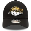 kasketter-buet-sort-justerbar-rem-9forty-gradient-infill-fra-los-angeles-lakers-nba-af-new-era