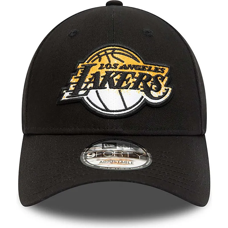 kasketter-buet-sort-justerbar-rem-9forty-gradient-infill-fra-los-angeles-lakers-nba-af-new-era