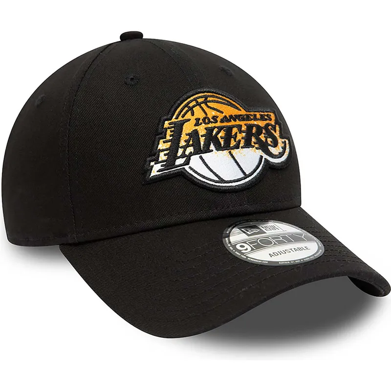 kasketter-buet-sort-justerbar-rem-9forty-gradient-infill-fra-los-angeles-lakers-nba-af-new-era