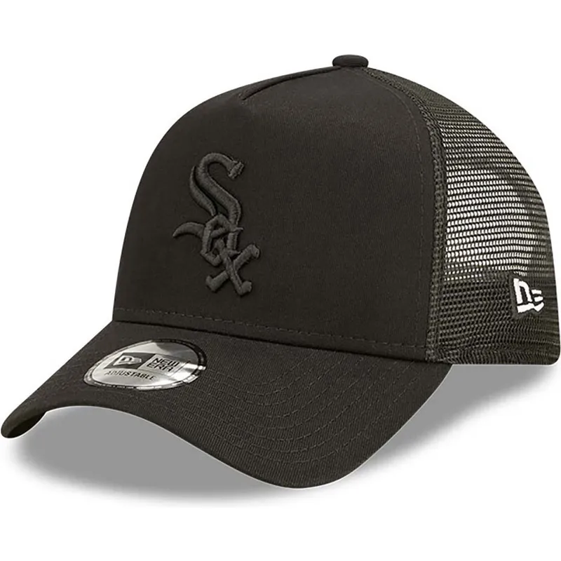 kasketter-buet-sort-snapback-a-frame-tonal-mesh-fra-chicago-white-sox-mlb-af-new-era