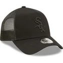 kasketter-buet-sort-snapback-a-frame-tonal-mesh-fra-chicago-white-sox-mlb-af-new-era