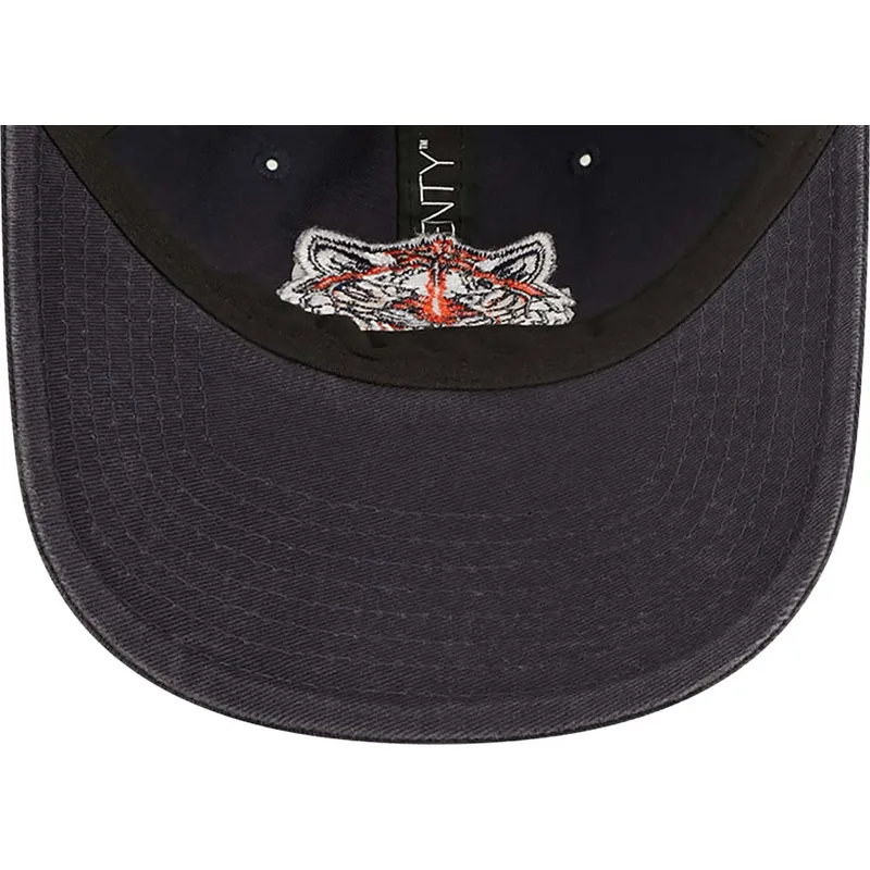 kasketter-buet-marinebla-justerbar-rem-9twenty-team-patch-fra-detroit-tigers-mlb-af-new-era