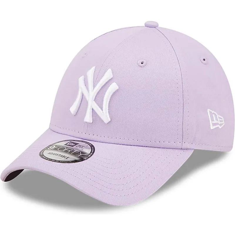 justerbar-violet-buet-kasket-9forty-league-essential-fra-new-york-yankees-mlb-fra-new-era
