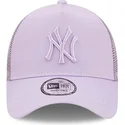 kasketter-buet-violet-snapback-a-frame-tonal-mesh-fra-new-york-yankees-mlb-af-new-era