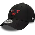 kasketter-buet-sort-justerbar-rem-9forty-print-infill-fra-chicago-bulls-nba-af-new-era