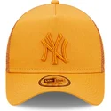 kasketter-buet-orange-snapback-a-frame-tonal-mesh-fra-new-york-yankees-mlb-af-new-era