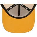 kasketter-buet-orange-snapback-a-frame-tonal-mesh-fra-new-york-yankees-mlb-af-new-era