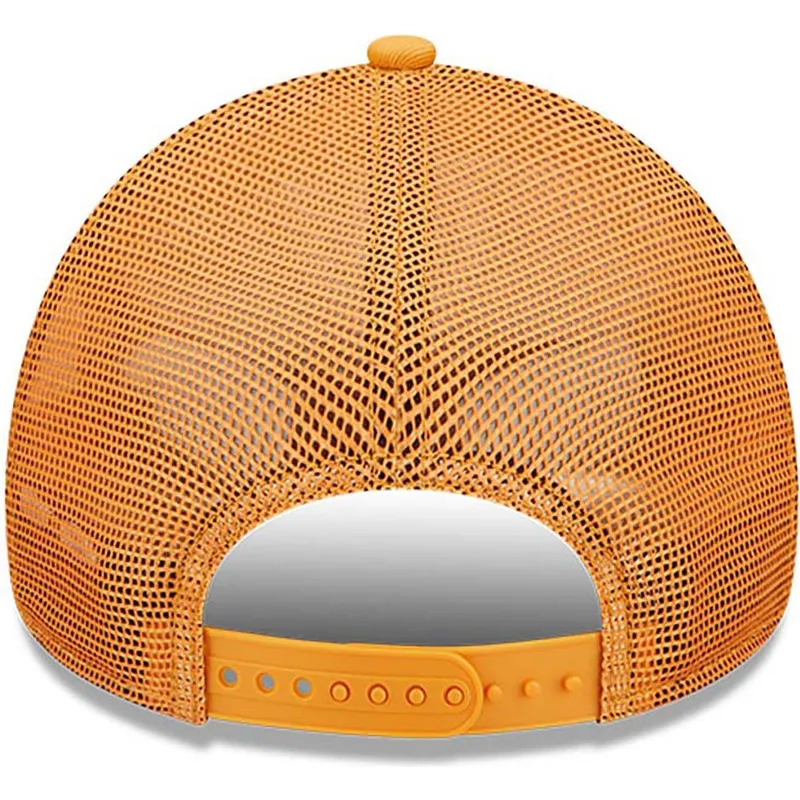 kasketter-buet-orange-snapback-a-frame-tonal-mesh-fra-new-york-yankees-mlb-af-new-era