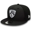 kasketter-flad-sort-snapback-9fifty-print-infill-fra-brooklyn-nets-nba-af-new-era
