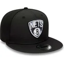 kasketter-flad-sort-snapback-9fifty-print-infill-fra-brooklyn-nets-nba-af-new-era