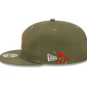 kasketter-flad-gron-snapback-9fifty-flower-fra-los-angeles-dodgers-mlb-af-new-era