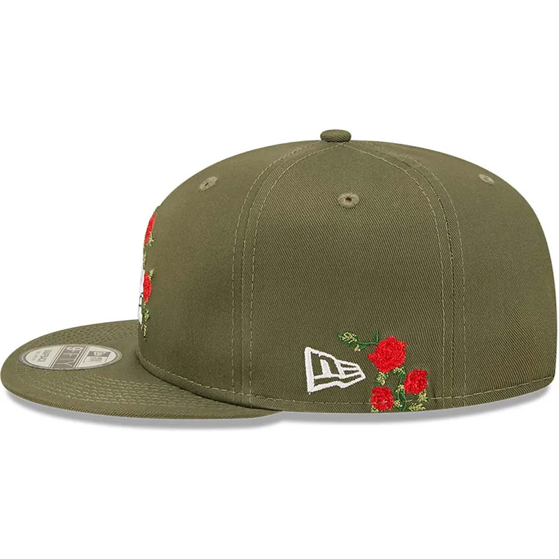 kasketter-flad-gron-snapback-9fifty-flower-fra-los-angeles-dodgers-mlb-af-new-era