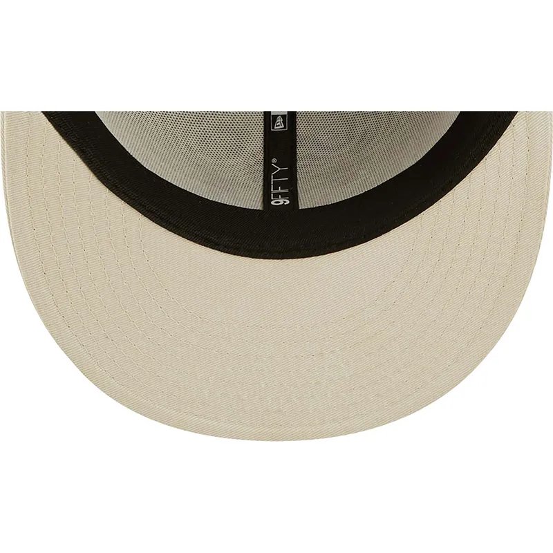 kasketter-flad-beige-snapback-9fifty-flower-fra-chicago-white-sox-mlb-af-new-era