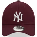 kasketter-buet-rod-tilpasset-granate-39thirty-league-essential-fra-new-york-yankees-mlb-af-new-era