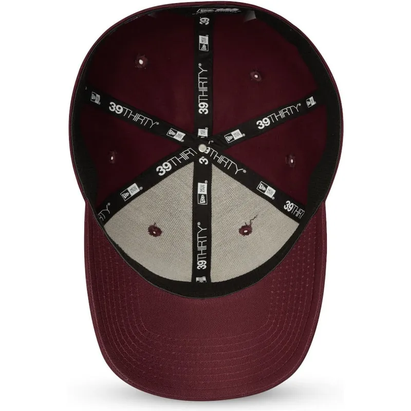 kasketter-buet-rod-tilpasset-granate-39thirty-league-essential-fra-new-york-yankees-mlb-af-new-era