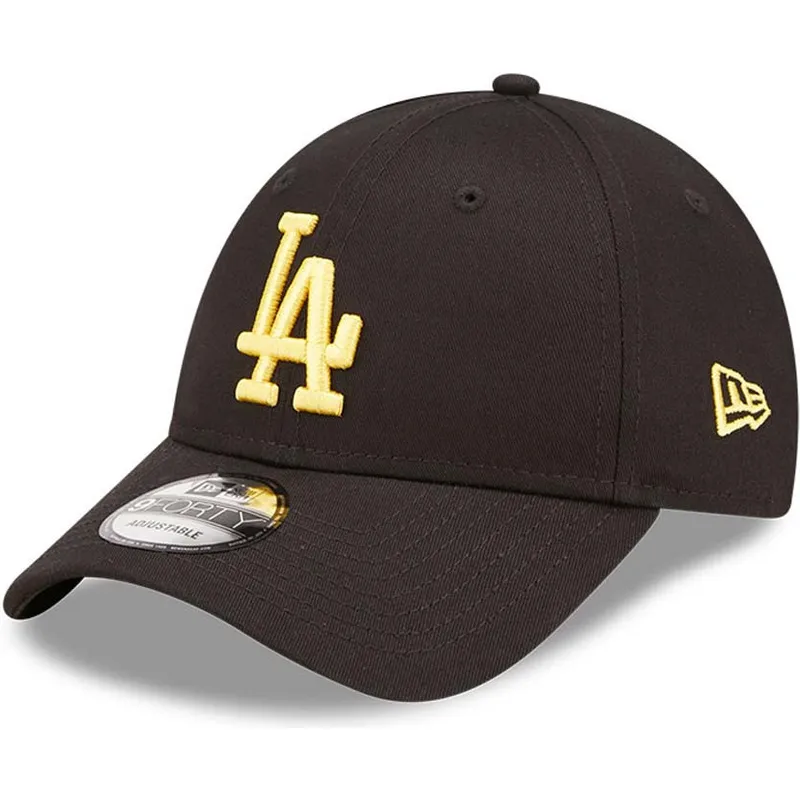 kasketter-buet-sort-justerbar-rem-9forty-league-essential-fra-los-angeles-dodgers-mlb-af-new-era