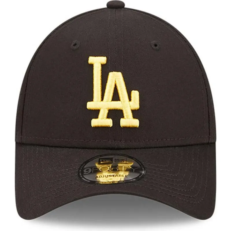 kasketter-buet-sort-justerbar-rem-9forty-league-essential-fra-los-angeles-dodgers-mlb-af-new-era