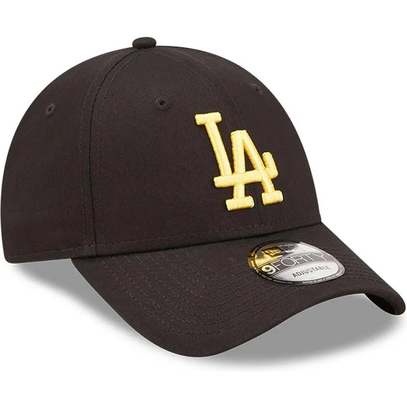 kasketter-buet-sort-justerbar-rem-9forty-league-essential-fra-los-angeles-dodgers-mlb-af-new-era