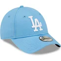 bla-justerbar-buet-kasket-til-drenge-9forty-league-essential-los-angeles-dodgers-mlb-fra-new-era