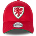 kasketter-buet-rod-justerbar-rem-9forty-de-wales-copa-mundial-fra-wales-copa-mundial-de-futbol-af-new-era