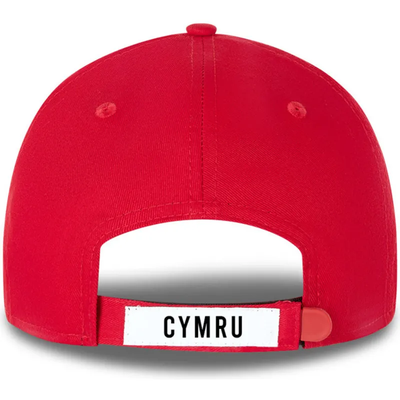 kasketter-buet-rod-justerbar-rem-9forty-de-wales-copa-mundial-fra-wales-copa-mundial-de-futbol-af-new-era