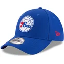 kasketter-buet-bla-justerbar-rem-9forty-league-fra-philadelphia-76ers-nba-af-new-era