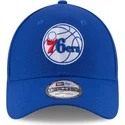 kasketter-buet-bla-justerbar-rem-9forty-league-fra-philadelphia-76ers-nba-af-new-era
