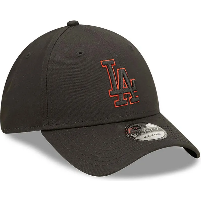 kasketter-buet-sort-justerbar-rem-9forty-team-outline-fra-los-angeles-dodgers-mlb-af-new-era kasketter-buet-sort-justerbar-rem-9forty-team-outline-fra-los-angeles-dodgers-mlb-af-new-era