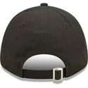 sort-justerbar-9forty-team-outline-kasket-med-buet-skygge-fra-los-angeles-dodgers-mlb-fra-new-era