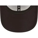 sort-justerbar-kasket-med-bojning-og-beige-logo-9forty-league-essential-fra-new-york-yankees-mlb-fra-new-era