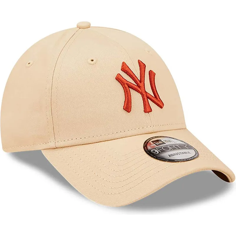 kasketter-buet-beige-justerbar-rem-marron-9forty-league-essential-fra-new-york-yankees-mlb-af-new-era kasketter-buet-beige-justerbar-rem-marron-9forty-league-essential-fra-new-york-yankees-mlb-af-new-era