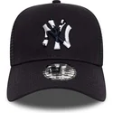 new-era-new-york-yankees-mlb-a-frame-team-camo-infill-marinebla-trucker-cap