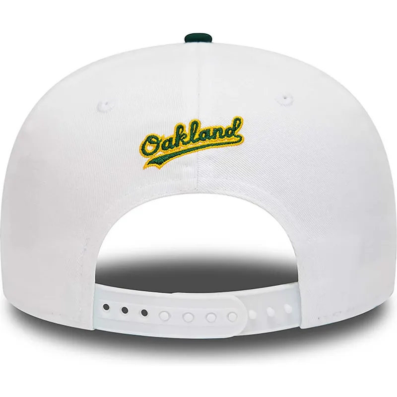 kasketter-flad-hvid-snapback-rickey-henderson-9fifty-crown-patches-fra-oakland-athletics-mlb-af-new-era