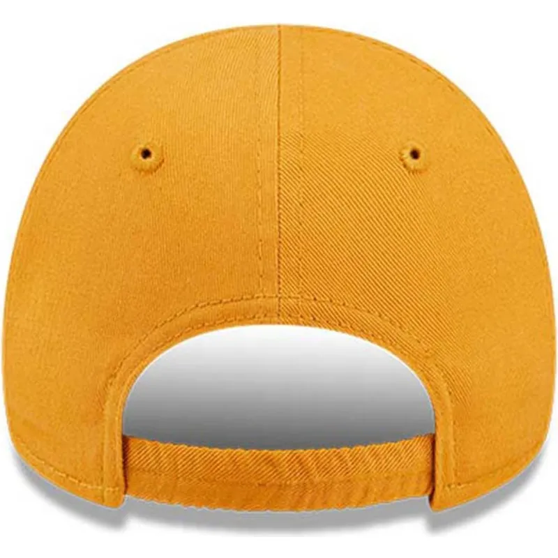 kasketter-buet-orange-justerbar-rem-til-barn-pequeno-9forty-league-essential-fra-new-york-yankees-mlb-af-new-era