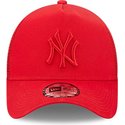 new-era-red-logo-a-frame-tonal-mesh-new-york-yankees-mlb-red-trucker-hat