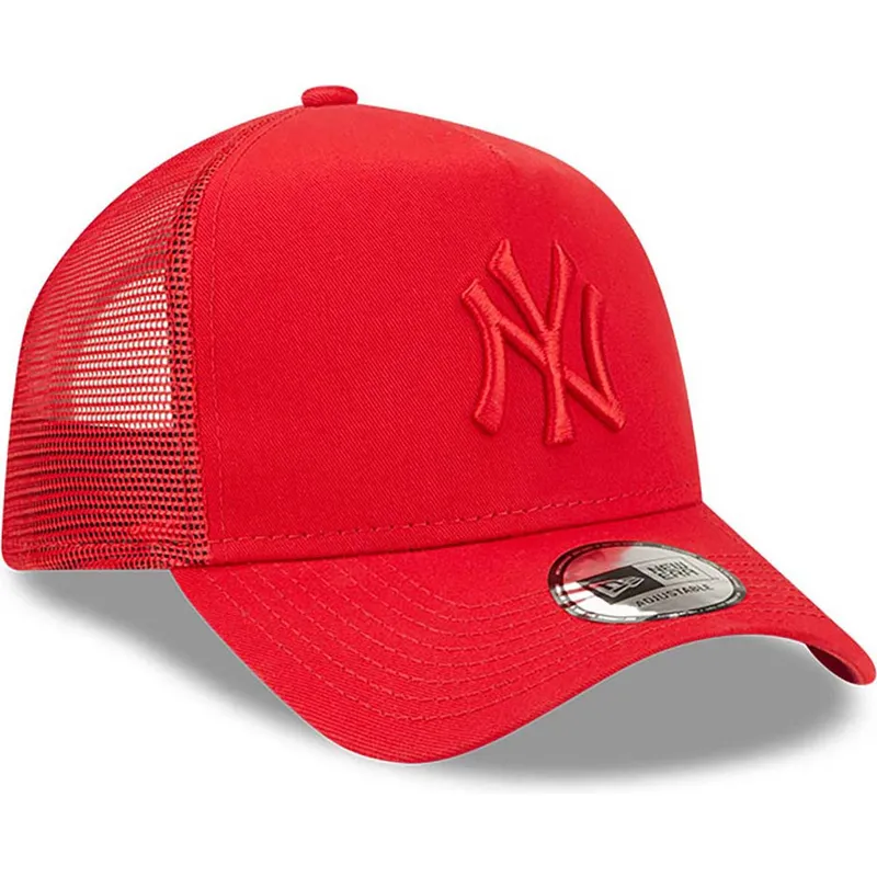 kasketter-buet-rod-snapback-a-frame-tonal-mesh-fra-new-york-yankees-mlb-af-new-era