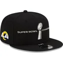 kasketter-flad-sort-snapback-9fifty-parade-super-bowl-champions-lvi-2022-fra-los-angeles-rams-nfl-af-new-era