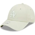 9forty-league-essential-los-angeles-dodgers-mlb-lysegron-justerbar-kvinders-cap-med-bojet-skygge-og-lysegront-logo-fra-new-era