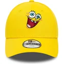 kasketter-buet-gul-justerbar-rem-til-barn-9forty-fra-bob-esponja-bob-esponja-af-new-era