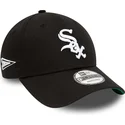 chicago-white-sox-mlb-new-era-9forty-justerbar-sort-buet-kasket-med-hold-sidepatch