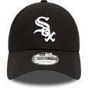 kasketter-buet-sort-justerbar-rem-9forty-team-side-patch-fra-chicago-white-sox-mlb-af-new-era
