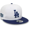 los-angeles-dodgers-mlb-new-era-9fifty-crown-patches-hvid-og-bla-snapback-kasket