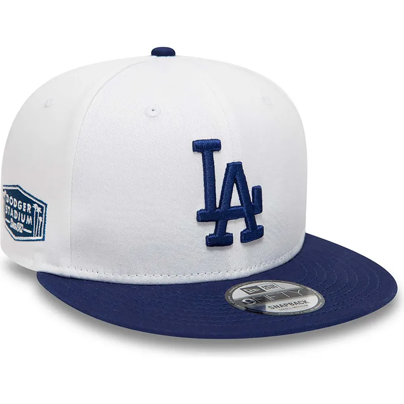 kasketter-flad-hvid-snapback-9fifty-crown-patches-fra-los-angeles-dodgers-mlb-af-new-era