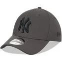 gra-justerbar-curved-kasket-med-grat-logo-9forty-diamond-era-fra-new-york-yankees-mlb-fra-new-era