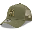 kasketter-buet-gron-snapback-a-frame-tonal-mesh-fra-new-york-yankees-mlb-af-new-era