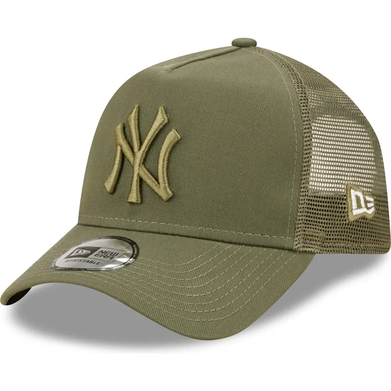 kasketter-buet-gron-snapback-a-frame-tonal-mesh-fra-new-york-yankees-mlb-af-new-era