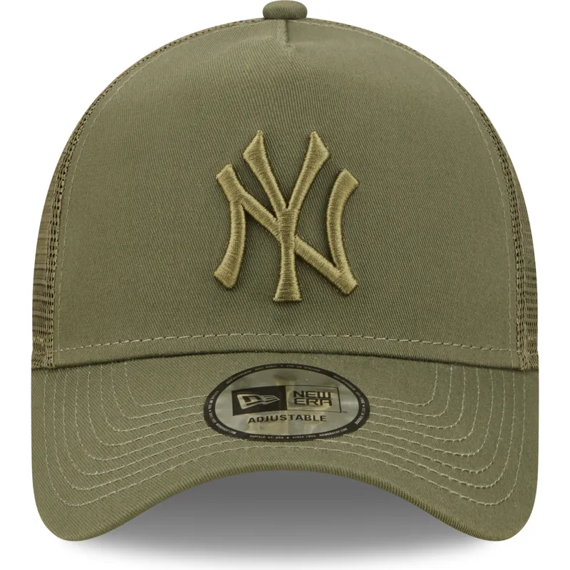 kasketter-buet-gron-snapback-a-frame-tonal-mesh-fra-new-york-yankees-mlb-af-new-era