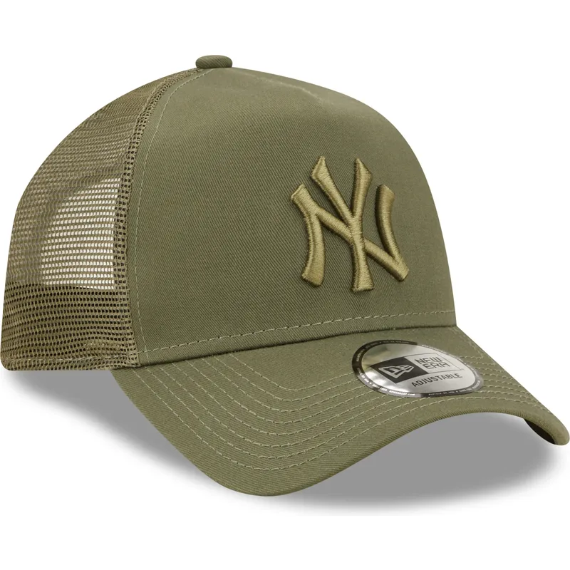 kasketter-buet-gron-snapback-a-frame-tonal-mesh-fra-new-york-yankees-mlb-af-new-era